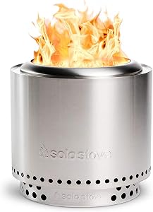 Solo Stove Ranger 2.0 with Stand - 15 Inch Smokeless Portable Fire Pit - Lightweight Outdo